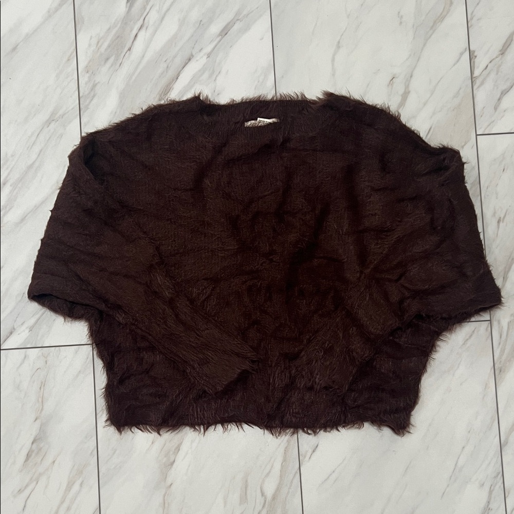 Jessica Simpson Brown Fuzzy Sweater